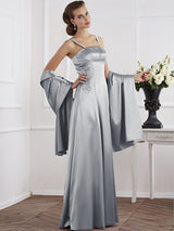 Charming Spaghetti Straps Sleeveless Beading Long Mother of the Bride Dresses-Ballbella