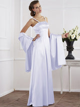 Charming Spaghetti Straps Sleeveless Beading Long Mother of the Bride Dresses-Ballbella