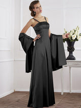 Charming Spaghetti Straps Sleeveless Beading Long Mother of the Bride Dresses-Ballbella