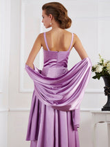 Charming Spaghetti Straps Sleeveless Beading Long Mother of the Bride Dresses-Ballbella
