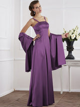 Charming Spaghetti Straps Sleeveless Beading Long Mother of the Bride Dresses-Ballbella