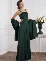 Charming Spaghetti Straps Sleeveless Beading Long Mother of the Bride Dresses-Ballbella
