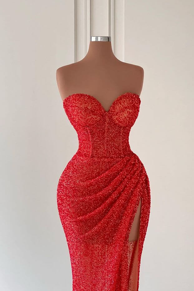 Simple Sweetheart Sleeveless Mermaid Jersey Evening Prom Dresses Online, OLP968