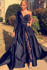 Ballbella offers new Chic Asymmetric One Shoulder Satin Prom Dress and Special Style Floor Length Party Dress With Lace Trousers at a cheap price. It is a gorgeous A-line Prom Dresses in Satin,  which meets all your requirement.