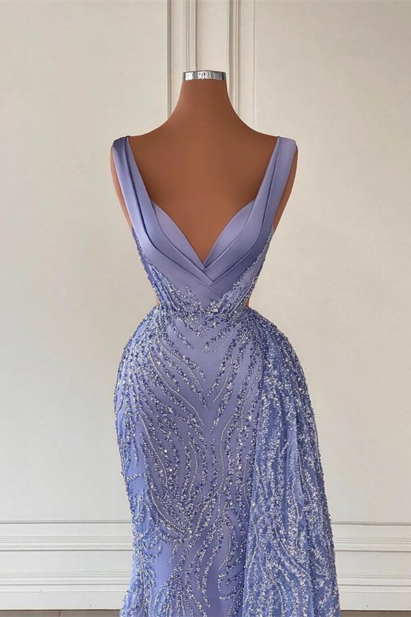 Chic Sleeveless Mermaid Prom Dresses-Ballbella