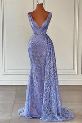Chic Sleeveless Mermaid Prom Dresses-Ballbella