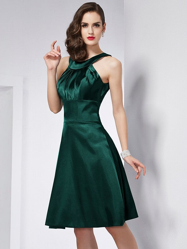 dark green short bridesmaid dresses Chic Sleeveless Pleats Short Bridesmaid Dresses – Ballbella