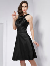Chic Sleeveless Pleats Short Bridesmaid Dresses-Ballbella