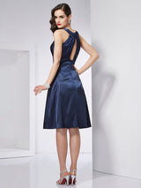 Chic Sleeveless Pleats Short Bridesmaid Dresses-Ballbella