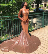 Ballbella offers Chic Spaghetti Sequins Mermaid Prom Party GownsCharming V-Neck evening Wear at a good price from Sequined to Mermaid Floor-length hem. Gorgeous yet affordable Sleeveless Prom Dresses, Evening Dresses.