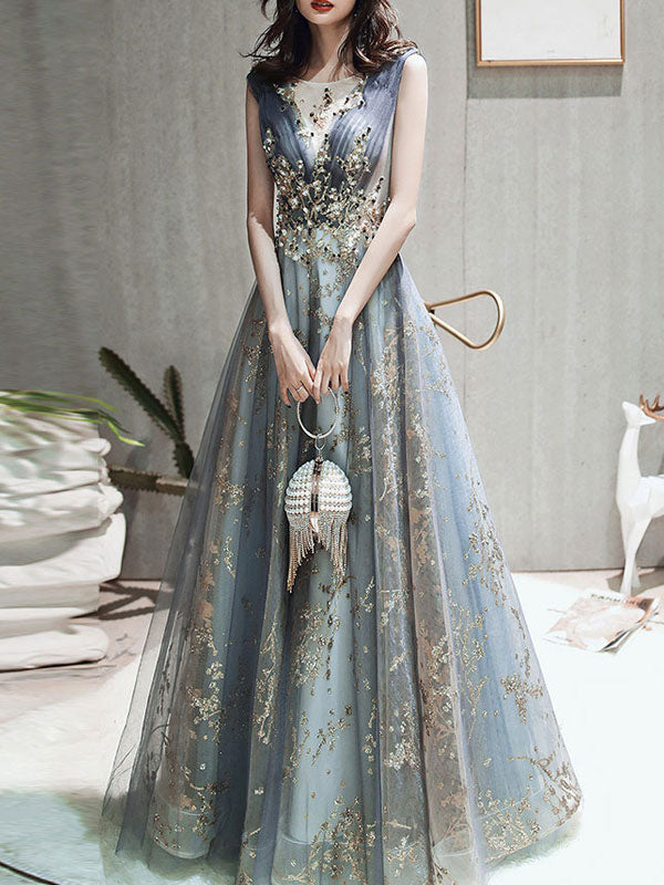 Classic evening dress A Line Sleeveless Floor Length Jewel Neck Lace Appliqued Formal Occasion Dresses Classic evening dress A Line Sleeveless Floor Length Jewel Neck Lace Appliqued Formal Occasion Dresses