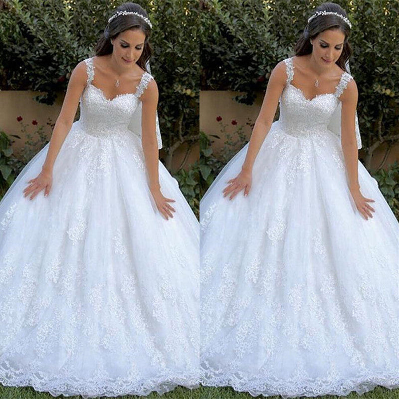 Ballbella has a great collection of Classic Appliques Straps Wedding Dresses at an affordable price. Welcome to buy high quality from us