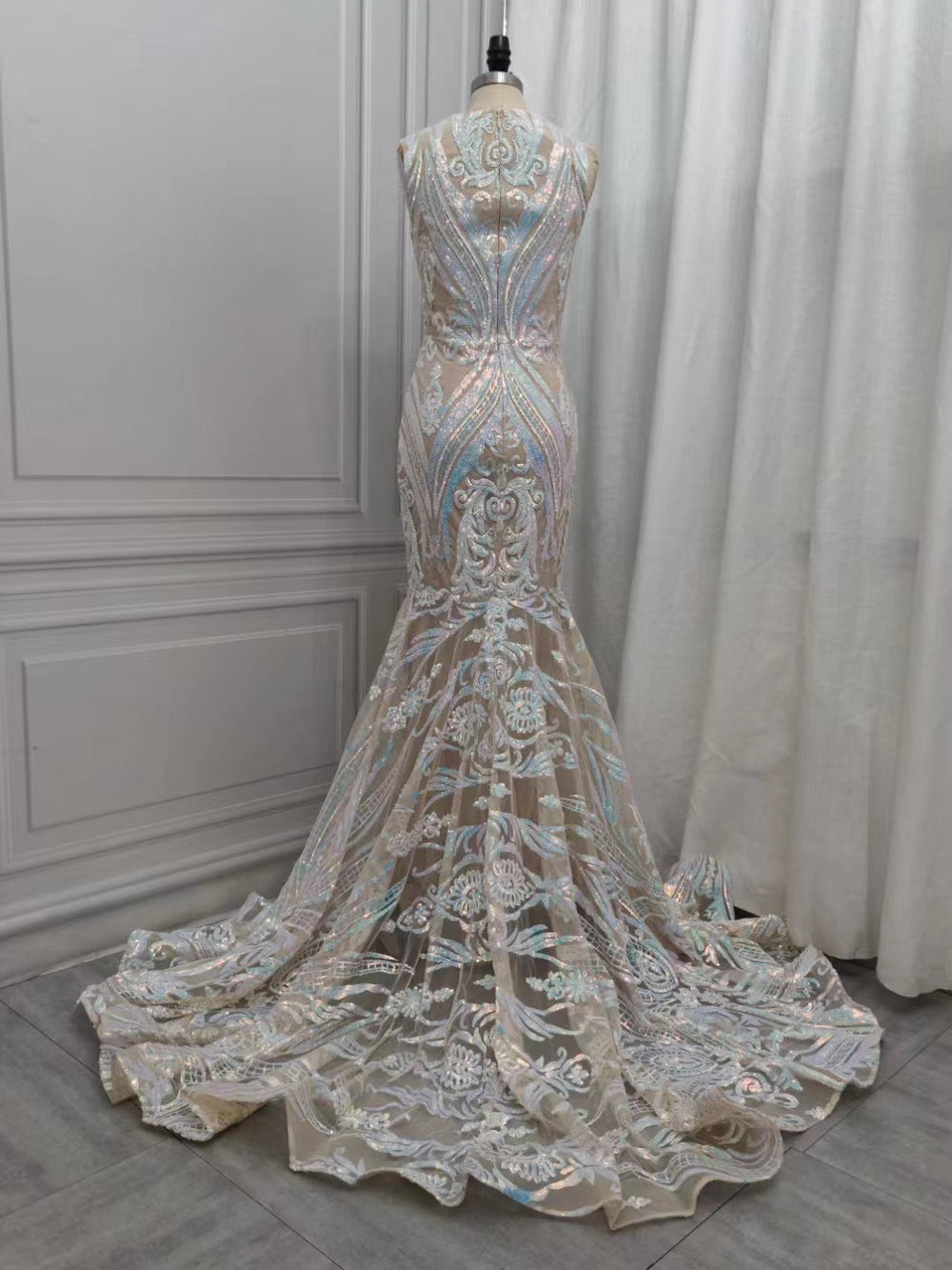 green emerald velvet dress Classic Mermaid Lace Floor-Length Prom Dress On Sale