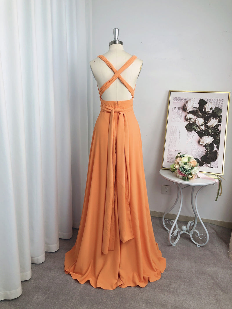 Classic Ruched V-Neck Jersey Sleeveless Bridesmaid Dresses-Ballbella