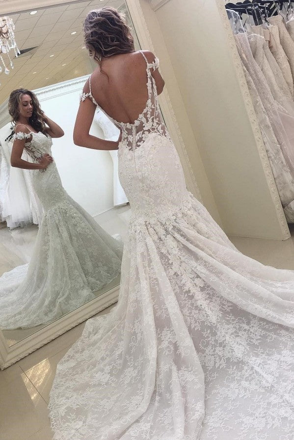 Get inspired with this lace mermaid wedding dress at ballbella.com, 1000+ styles to choose from, high quality promised.