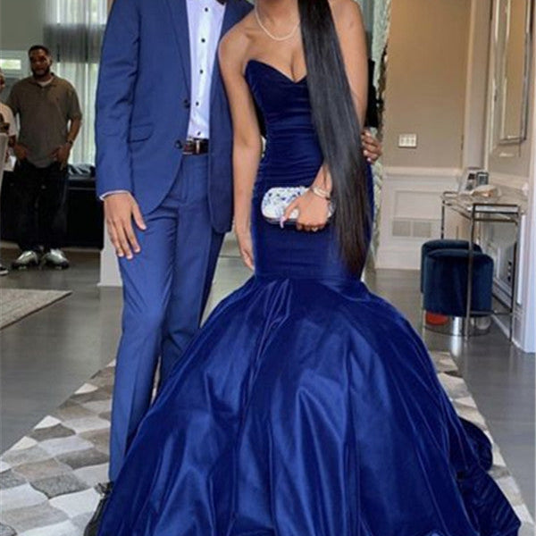 Classy Navy Blue Two Pieces Designer Prom Suits for Men Classy Navy Blue Two Pieces Designer Prom Suits for Men