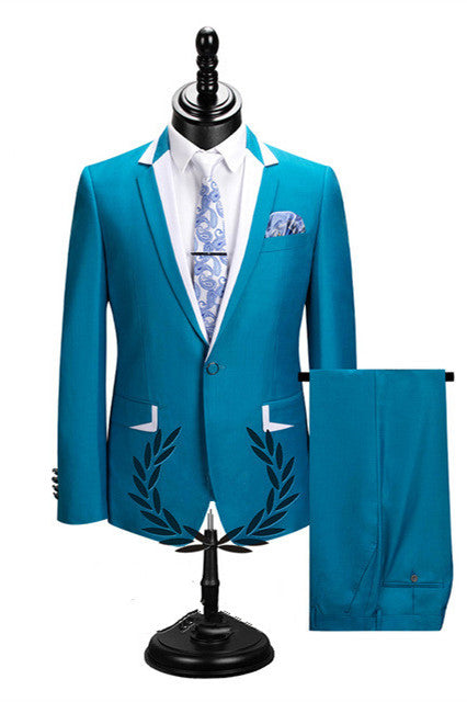 Classy Notched Lapel Best Fitted Men Suits for Prom