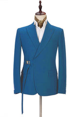 Classy Peaked Lapel Slim Fit Prom Outfits-Ballbella