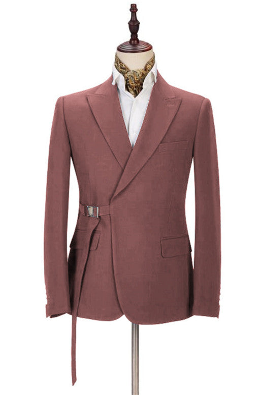 Classy Peaked Lapel Two Pieces Prom Outfits for Men-Ballbella
