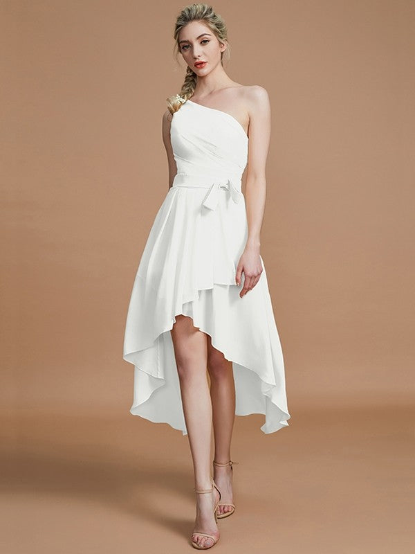 Classy Sleeveless One Shoulders Layers Asymmetrical Chiffon Bridesmaid Ballbella Classy Sleeveless One Shoulders Layers Asymmetrical Chiffon Bridesmaid Ballbella