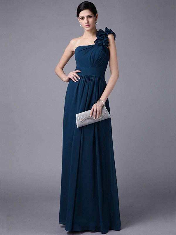 Classy Sleeveless One Shoulders Pleats Long Chiffon Bridesmaid Dresses Classy Sleeveless One Shoulders Pleats Long Chiffon Bridesmaid Dresses