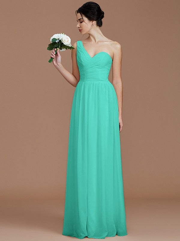 ruched chiffon bridesmaid dress KissProm