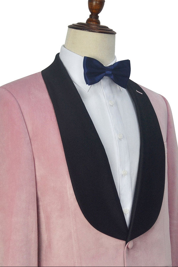 Ballbella has various cheap mens suits for prom, wedding or business. Shop this Custom design Pink Wedding Tuxedos, Black Silk Shawl Lapel Marriage Suits for Men with free shipping and rush delivery. Special offers are offered to this Pink Single Breasted Shawl Lapel Two-piece mens suits.