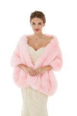 Daisy - Winter Faux Fur Wedding Wrap-Ballbella