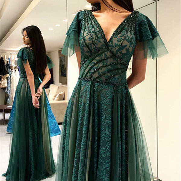 green princess dress Hellymoon Women Off The Shoulder Princess Prom Dress with Lace Dark Green A  Line Birthday Party Dress  hellymoonuk