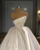 Designer Ball Gown Wedding Dress With Crystals Online-Ballbella