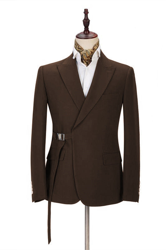 Elegant Classic Peaked Lapel Best Fitted Men Suits