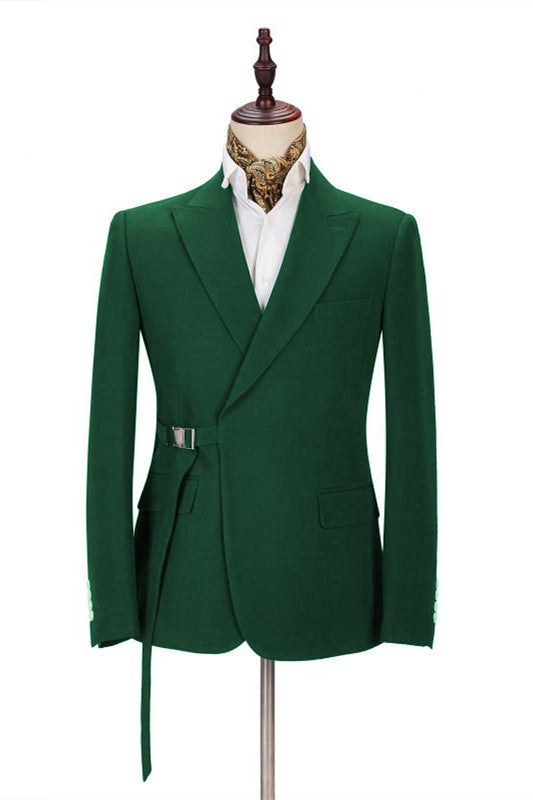 Elegant Green Slim Fit Fashion Men Suits Online for Prom-Ballbella