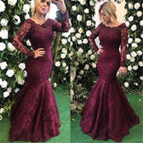Looking for custom made elegant Long Sleeves mermaid lace appliques evening dress,  formal dress on sale. Free shipping,  high quality,  fast delivery,  made to order dress. Discount price. Affordable price. Ballbella