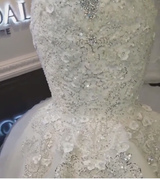 Elegant Off-the-shoulder Sweetheart Mermaid Wedding Dress Sequins Long-Ballbella