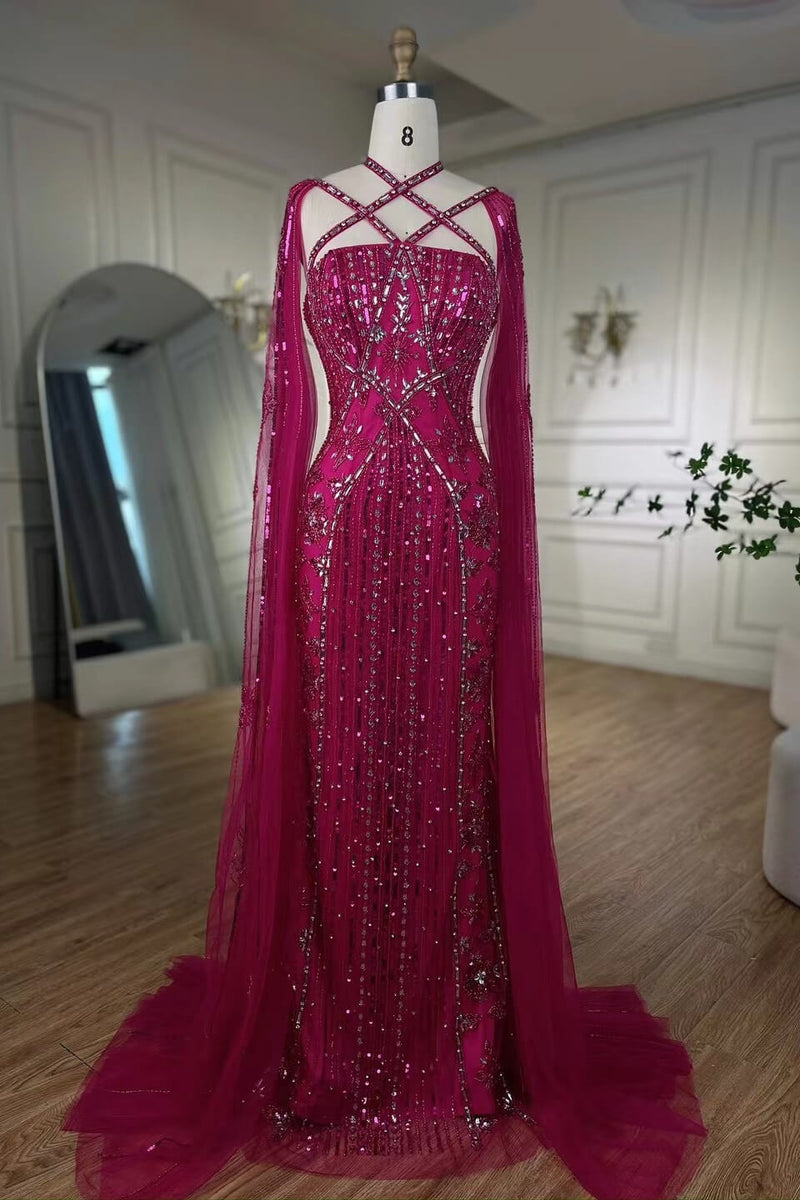 hot pink ruffle dress long Hot Pink A Line Sweetheart Floral Chiffon Ruffled Long Prom Dresses With Slit Hot Pink / 10