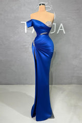 Fabulous Long Sweetheart Split Mermaid Evening Prom Dresses With Beading-Ballbella