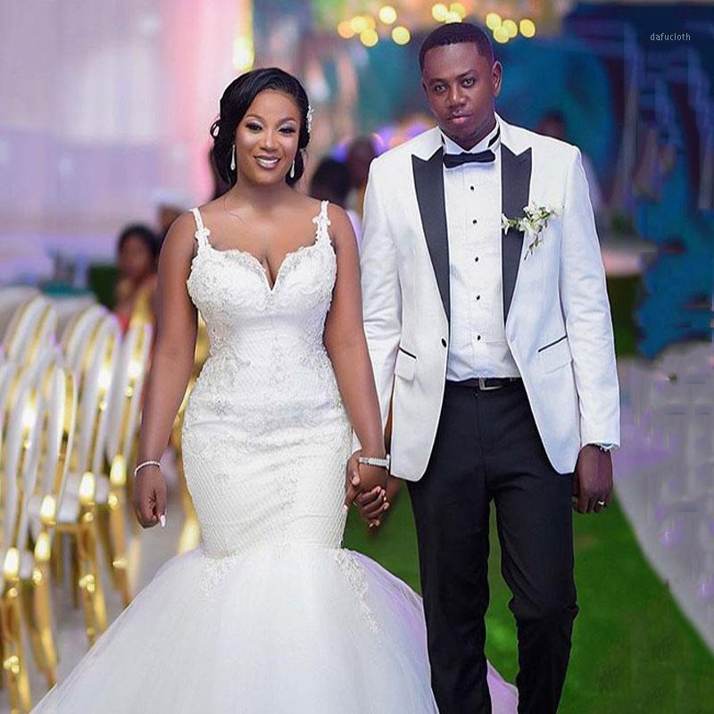 Fashion White One Button Peaked Lapel Wedding Groom Suits-Ballbella