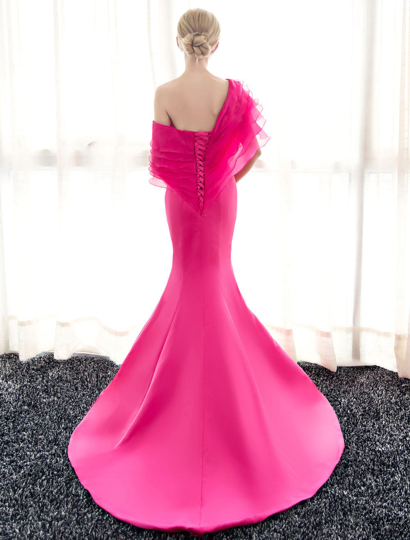 Glamorous Blue Evening Dresses Off Shoulder Mermaid Evening Gown Pleated Satin Formal Dress With Train wedding guest Dress Glamorous Blue Evening Dresses Off Shoulder Mermaid Evening Gown Pleated Satin Formal Dress With Train wedding guest Dress