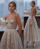 Looking for Prom Dresses in sexy backless style and glittering bead work? Ballbella has all covered on this elegant Glliter Seeveless Prom Evening Dress Backless Cocktail Party Dress.