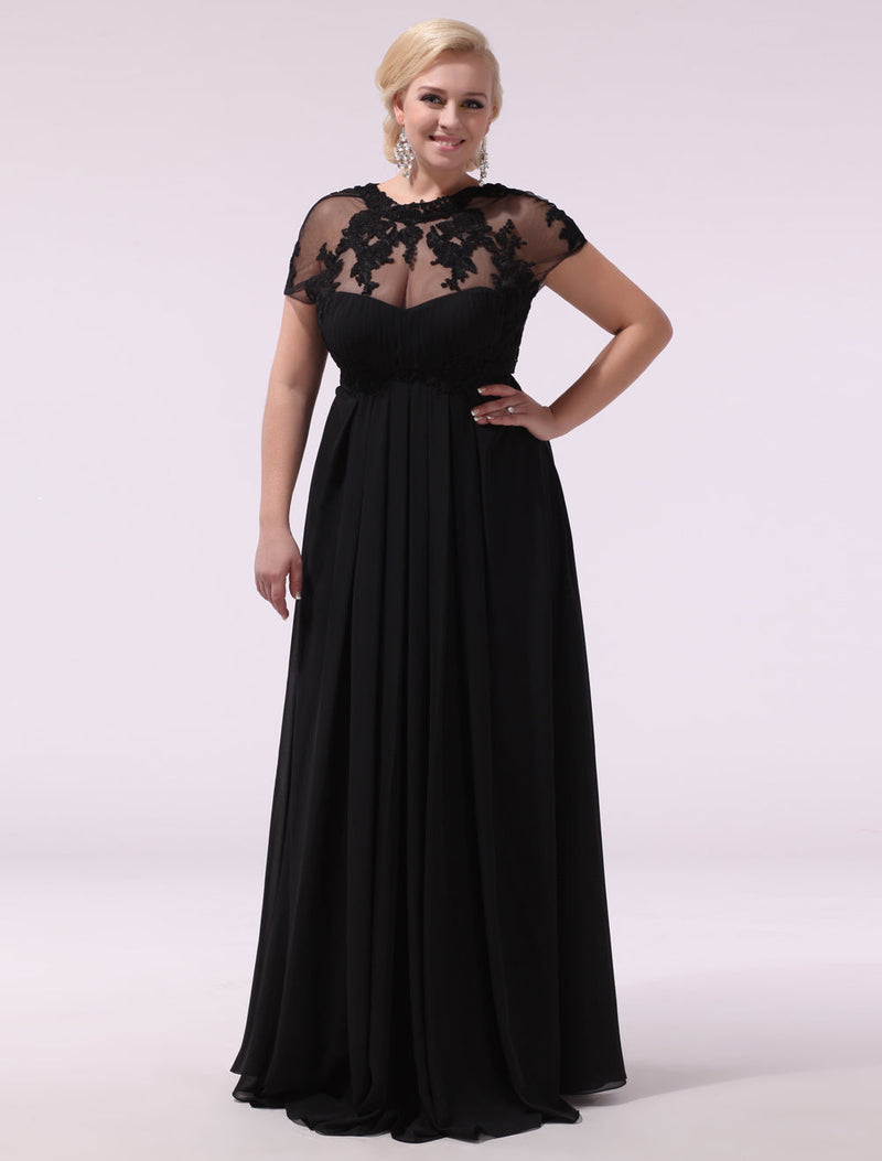 Gorgeous Black Evening Dresses Plus Size Evening Dress Chiffon Lace Ap Ballbella Gorgeous Black Evening Dresses Plus Size Evening Dress Chiffon Lace Ap Ballbella