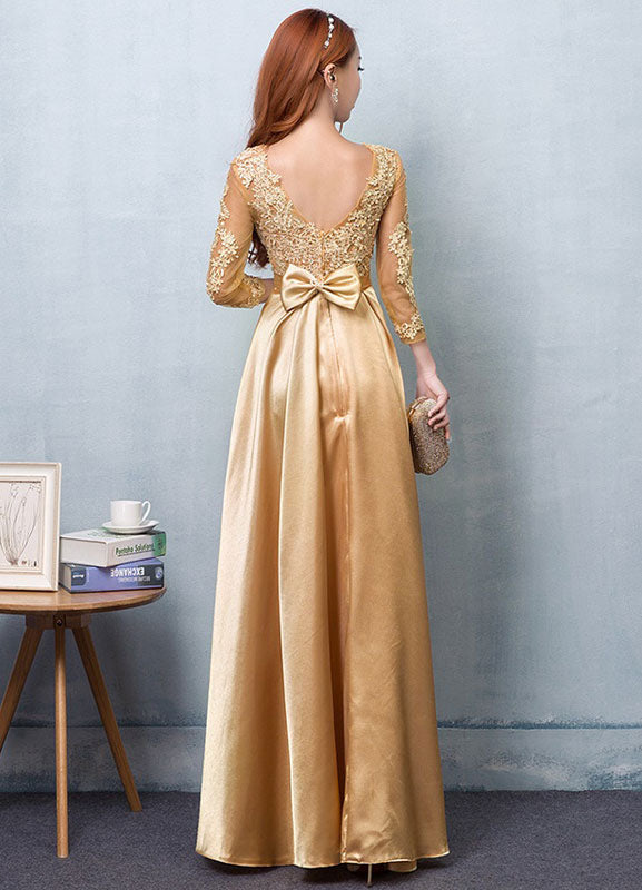 Gorgeous Gold Evening Dress Satin Evening Dress Lace Applique Wedding Guest Dresses Sash A Line Maxi Mother's Dress Wedding Guest Dress Gorgeous Gold Evening Dress Satin Evening Dress Lace Applique Wedding Guest Dresses Sash A Line Maxi Mother's Dress Wedding Guest Dress