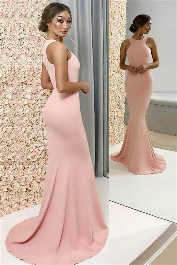 Wanna Prom Dresses, Evening Dresses in Sleeveless,  Halter style,  and delicate hand work? Ballbella has all covered on this Halter Sleeveless Prom Dresses Popular Mermaid Chic Evening Dresses yet cheap price.