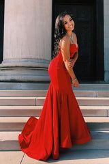 Gorgeous Sweetheart Mermaid Evening Gown Sleeveless Prom Party Gowns-Ballbella