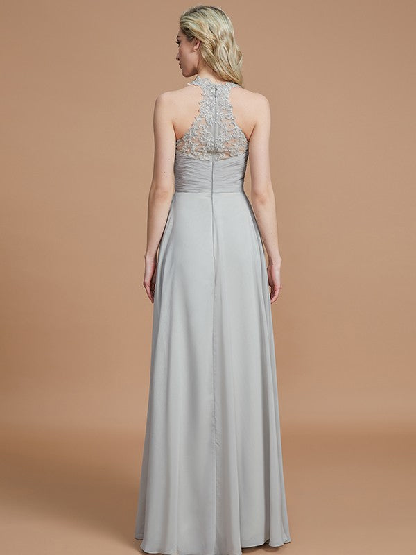 Gorgeous Sweetheart Sleeveless Ruched Chiffon Bridesmaid Dresses-Ballbella