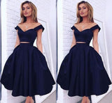 Customizing this Gorgeous Two pieces Off-the-shoulder Prom Party GownsShort Homecoming Dress on Ballbella. We offer extra coupons,  make in cheap and affordable price. We provide worldwide shipping and will make the dress perfect for everyone.