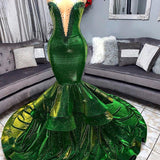 Ballbella has a great collection of Green Gorgeous Ruffles Mermaid Prom Dresses Chic Sweetheart Appliques Long Evening Dresses at an affordable price. Welcome to buy high quality Real Model Series from Ballbella