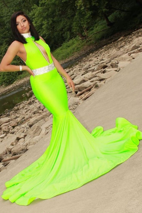Ballbella offers Halter Sleeveless Mermaid Evening Dress at a good price from Satin to Mermaid Floor-length hem. Gorgeous yet affordable Sleeveless Prom Dresses, Evening Dresses.