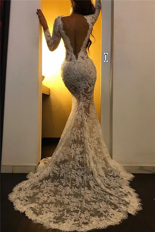 Customizing this New Arrival Lace Appliques Chic White Evening Dresses Long Sleeves Prom Dresses with Slit on Ballbella. We offer extra coupons,  make Prom Dresses, Evening Dresses in cheap and affordable price. We provide worldwide shipping and will make the dress perfect for everyone.