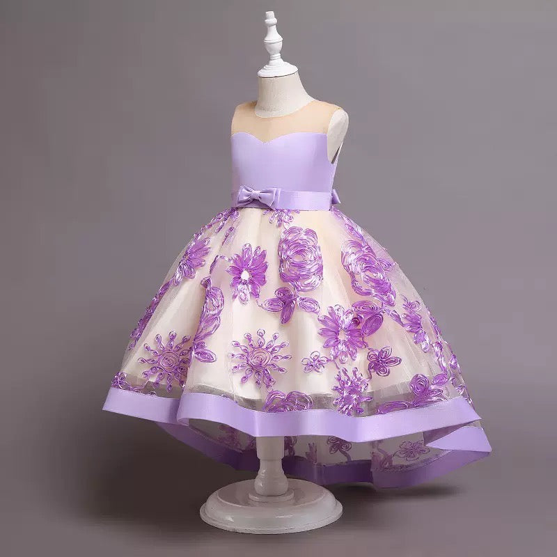 Lace High Low Kids Formal Asymmetrical Little Girls Social Party Dress Ballbella Lace High Low Kids Formal Asymmetrical Little Girls Social Party Dress Ballbella