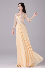 Long sleeves ankle-length sweetheart backless mermaid mother's dress-Ballbella